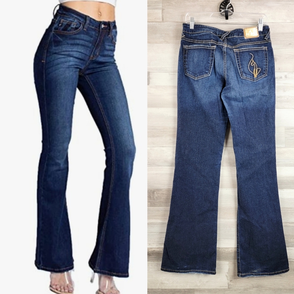 Y2K Baby Phat Authentic Flare Leg Jeans Women's Size 9 USA Made - Picture 16 of 16